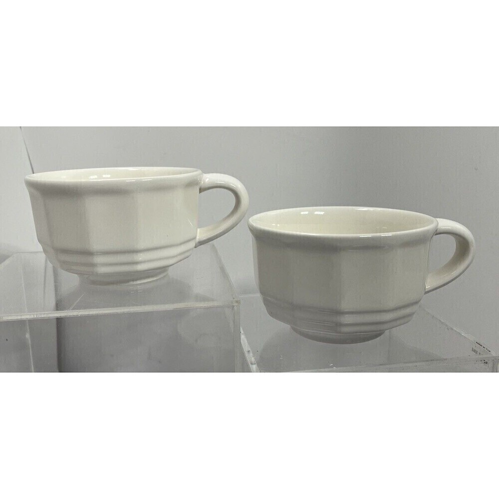 Pfaltzgraff Heritage White Coffee Tea Mugs Excellent Con. Cups